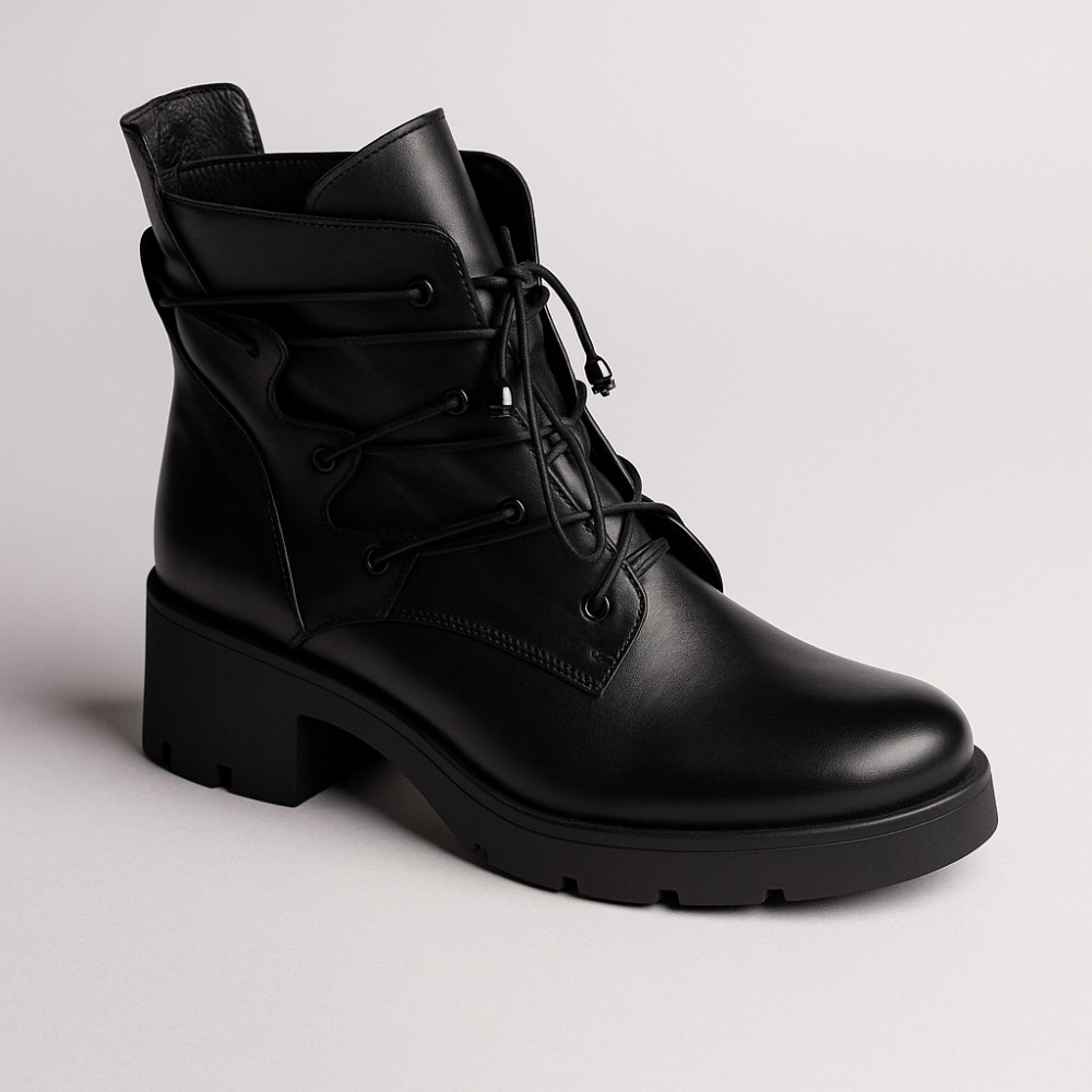 Женские черные демисезонные ботинки Badura 1133-0000-3 модель 4873