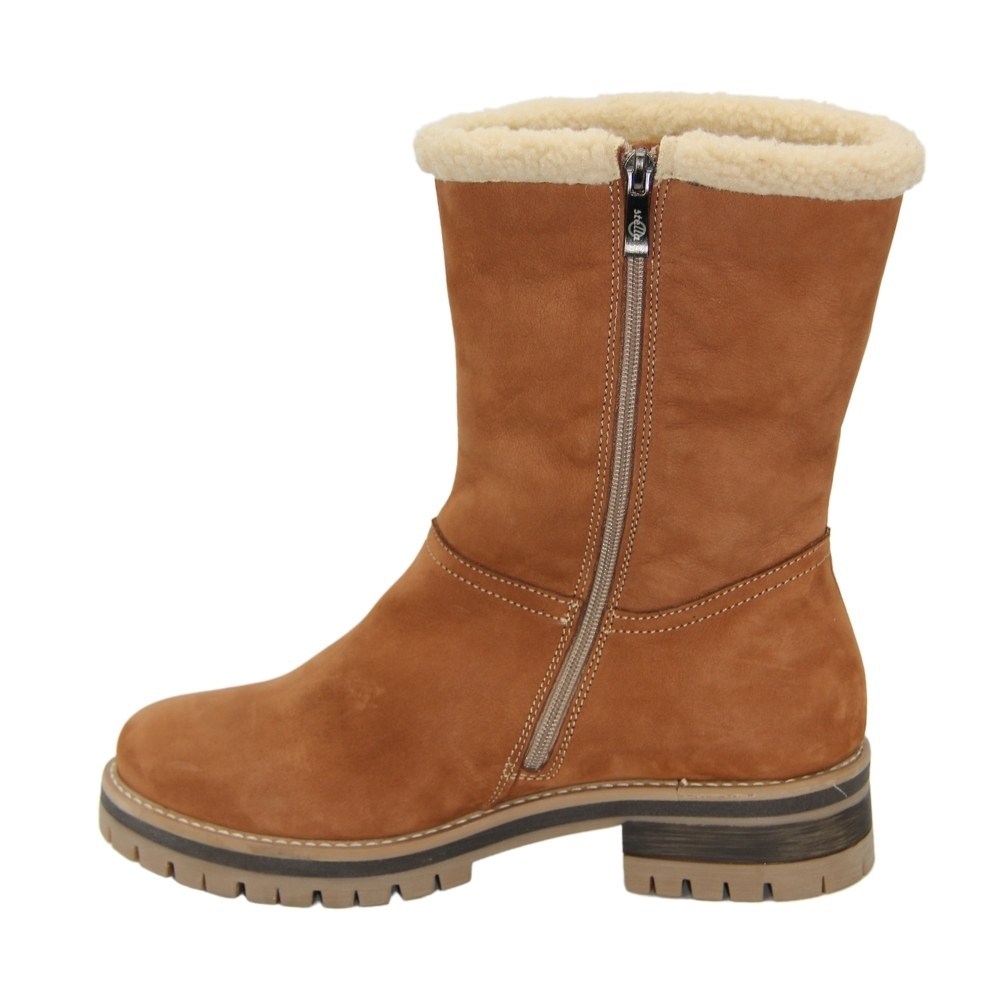 Women's beige boots winter Stella (Poland) model 4875