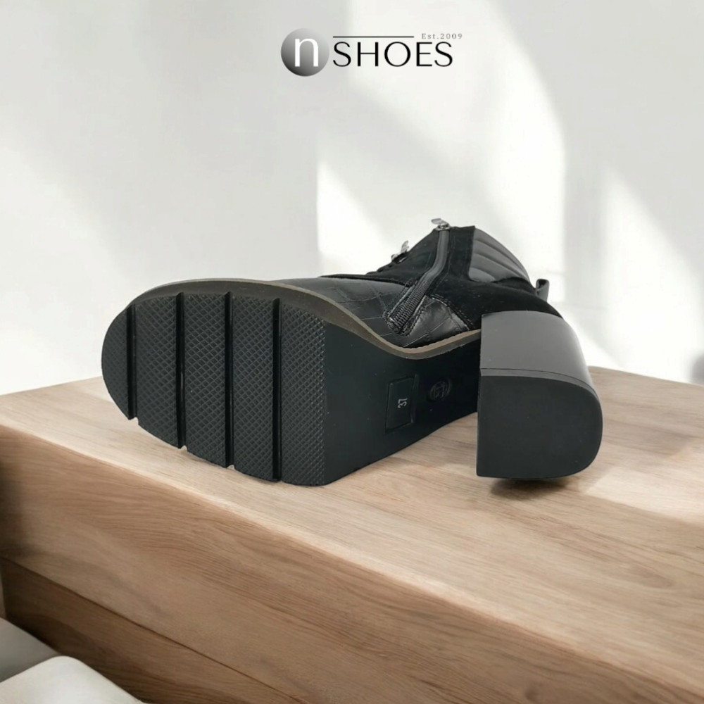 Женские черные демисезонные ботинки Visconi 2684365-365 4884