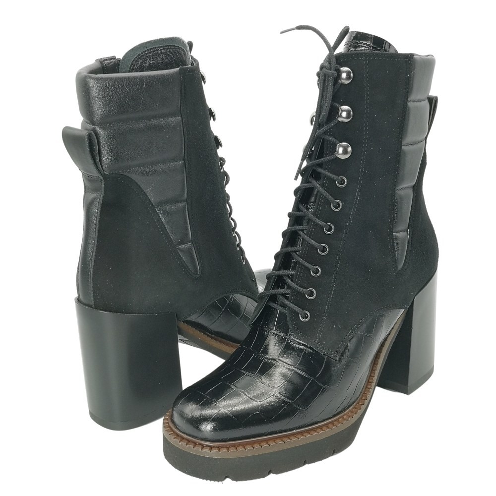 Женские черные демисезонные ботинки Visconi 2684365-365 4884