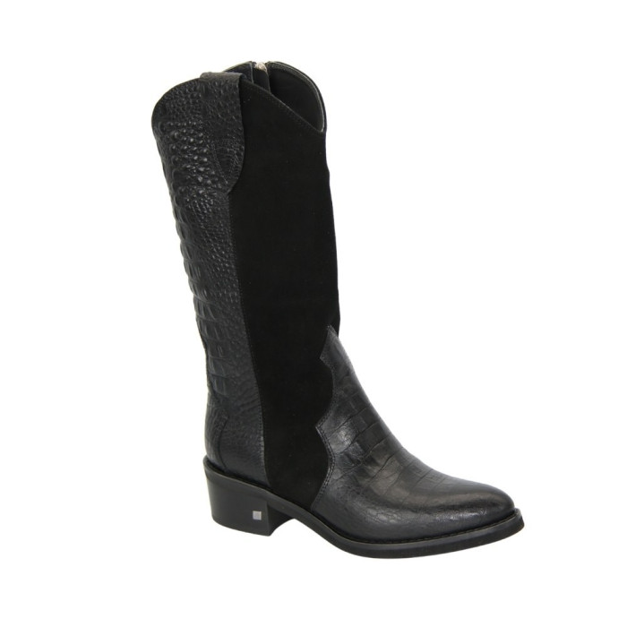Women's black boots demi-season Visconi (Poland) model 4885