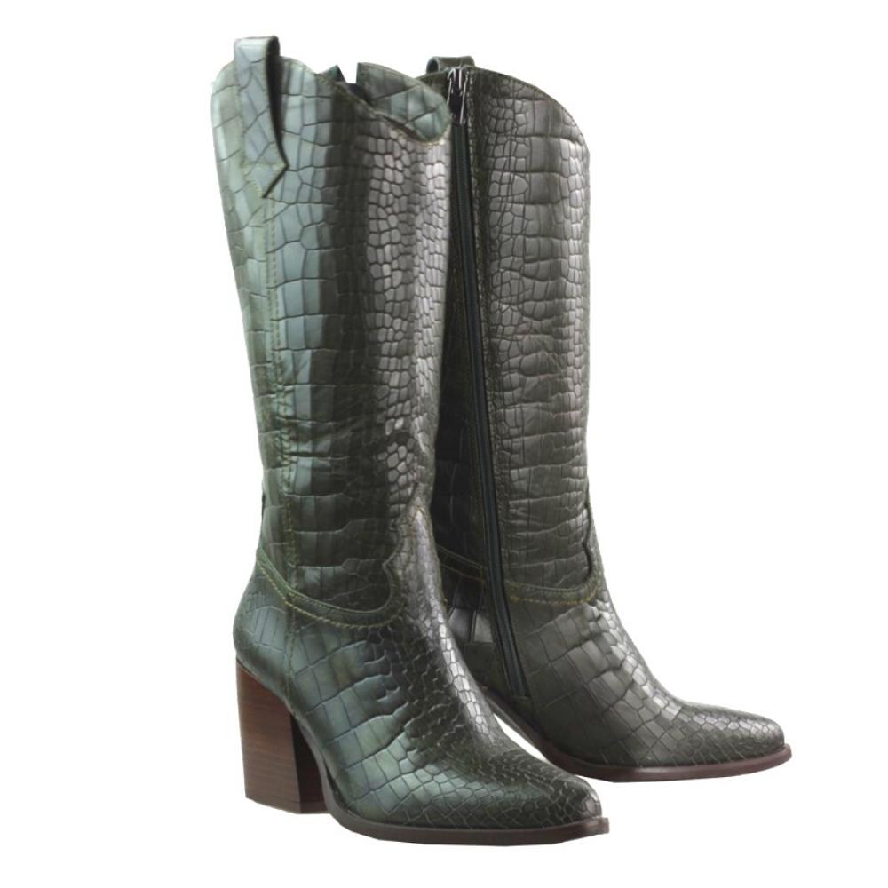 Жіночі хакі півчобітки NESSI (Польща) модель 4886