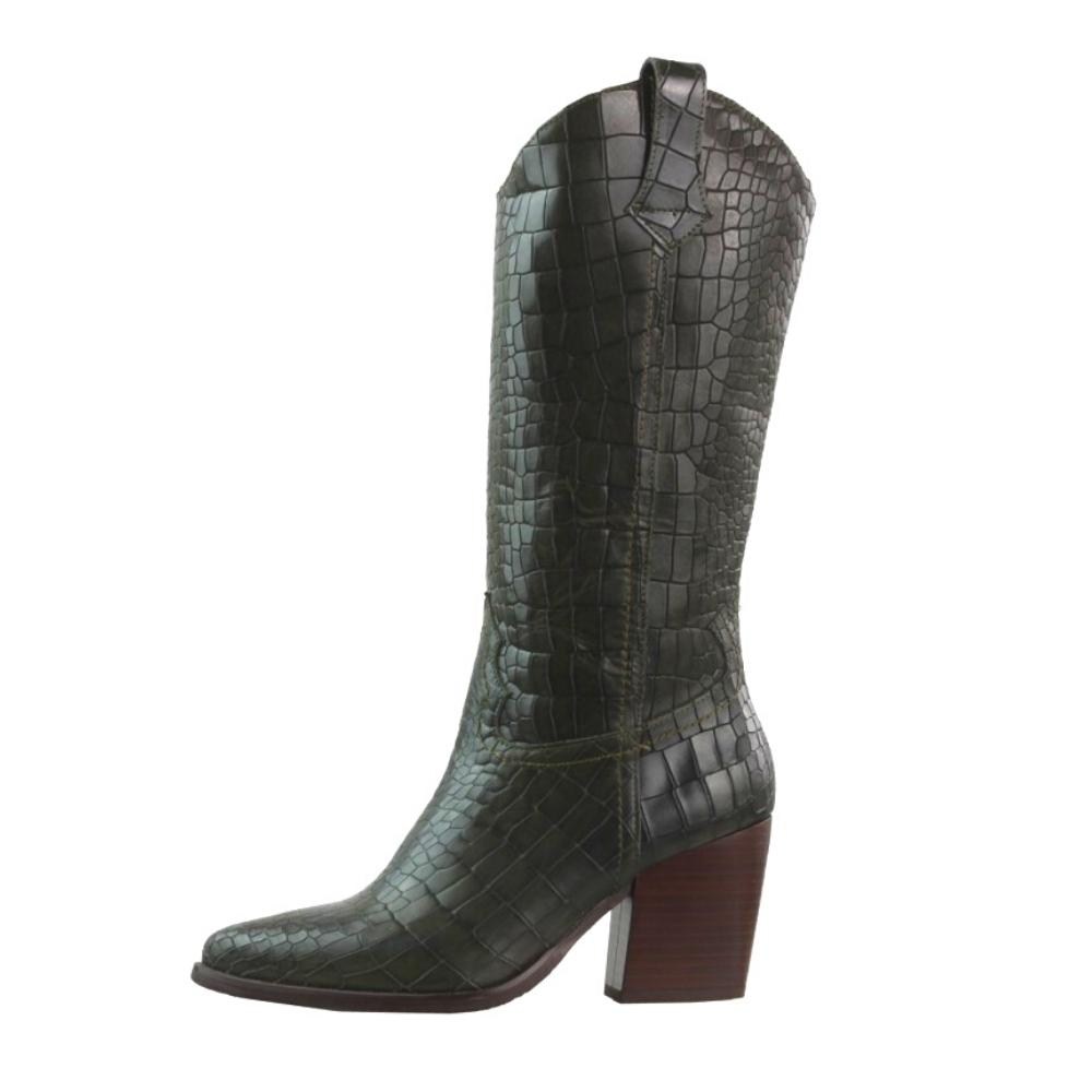 Жіночі хакі півчобітки NESSI (Польща) модель 4886