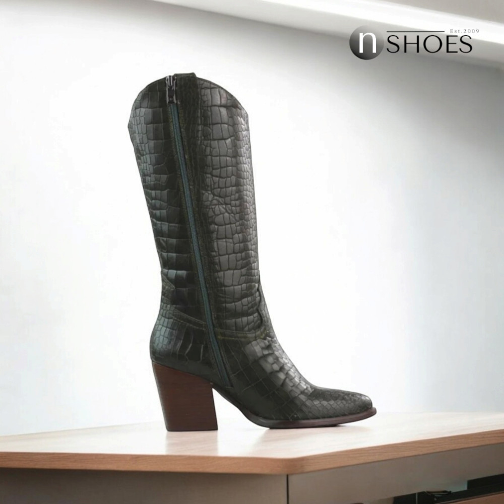 Жіночі хакі півчобітки NESSI (Польща) модель 4886