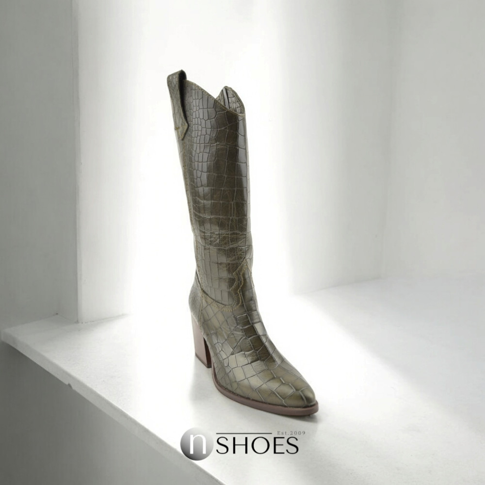 Жіночі хакі півчобітки NESSI (Польща) модель 4886