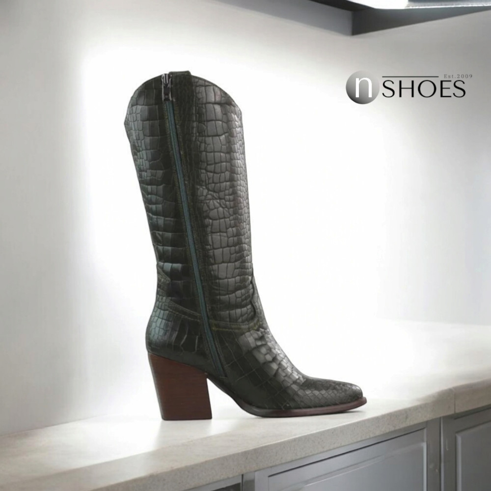 Жіночі хакі півчобітки NESSI (Польща) модель 4886