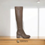 Women's beige boots demi-season Visconi (Poland) model 4887