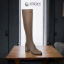 Women's beige boots demi-season Visconi (Poland) model 4887