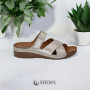 Slippers female silver Steizer (Poland) model 4920