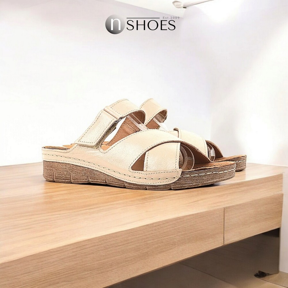 Slippers female silver Steizer (Poland) model 4920