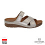 Slippers female silver Steizer (Poland) model 4920