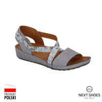 Босоніжки жіночі сірі Steizer Польща k88-437-474 4926