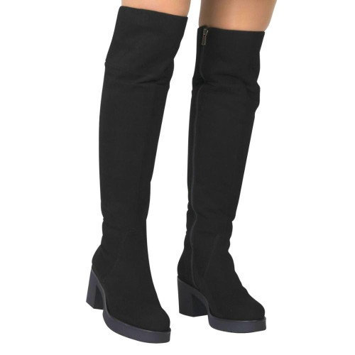 Women's black boots Simen Poland 2020A-504 5070