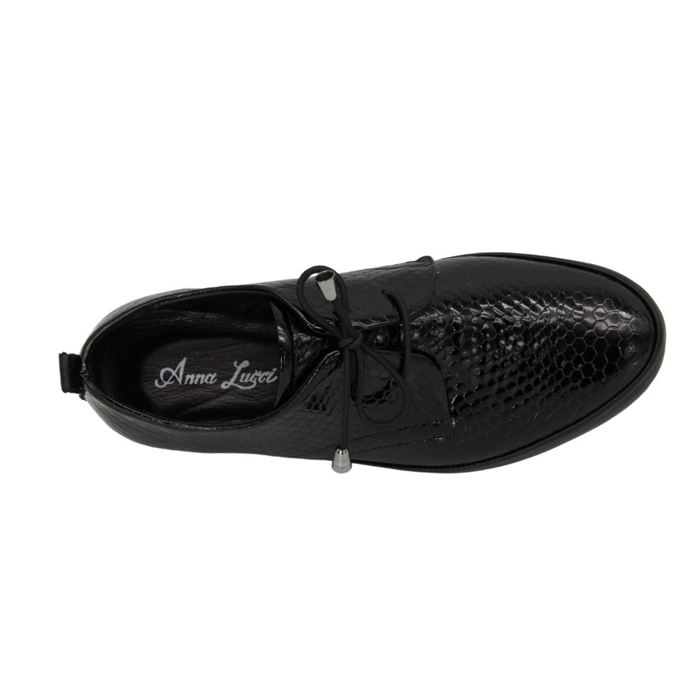 Women's black shoes Anna Lucci (Turkey) model 5071