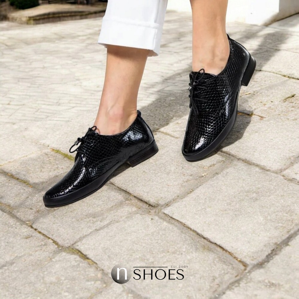Women's black shoes Anna Lucci (Turkey) model 5071