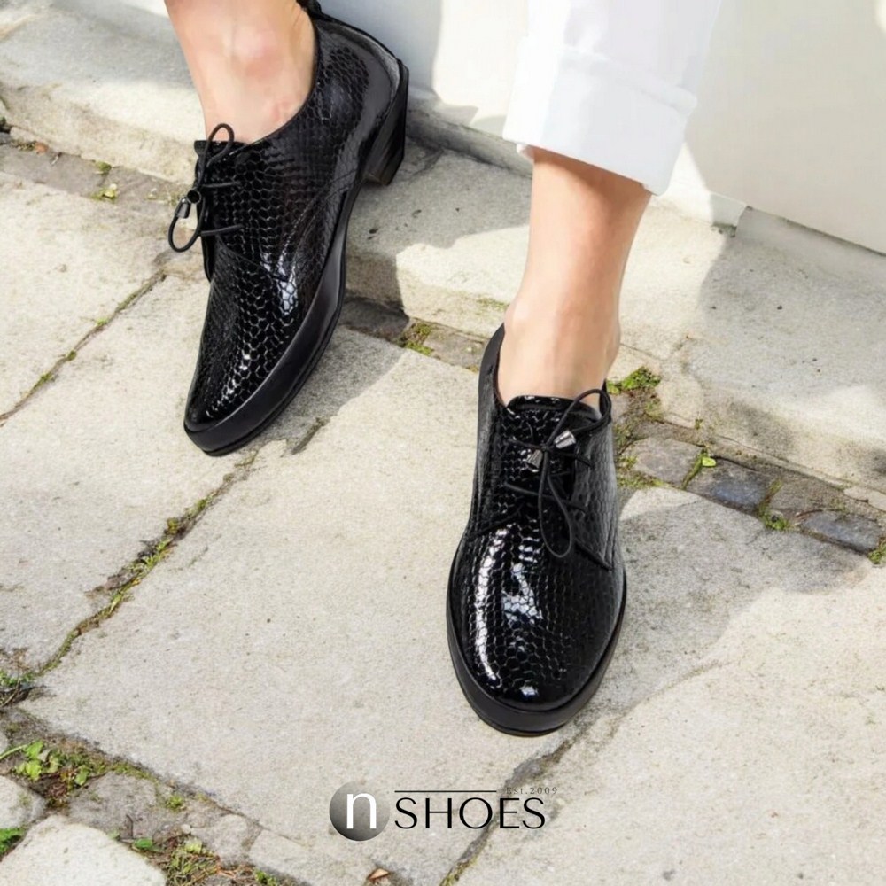 Women's black shoes Anna Lucci (Turkey) model 5071