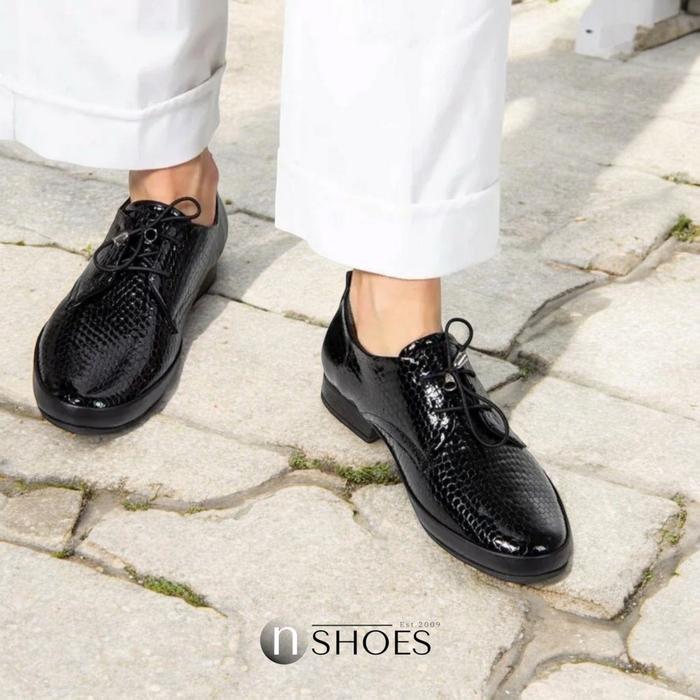 Women's black shoes Anna Lucci (Turkey) model 5071