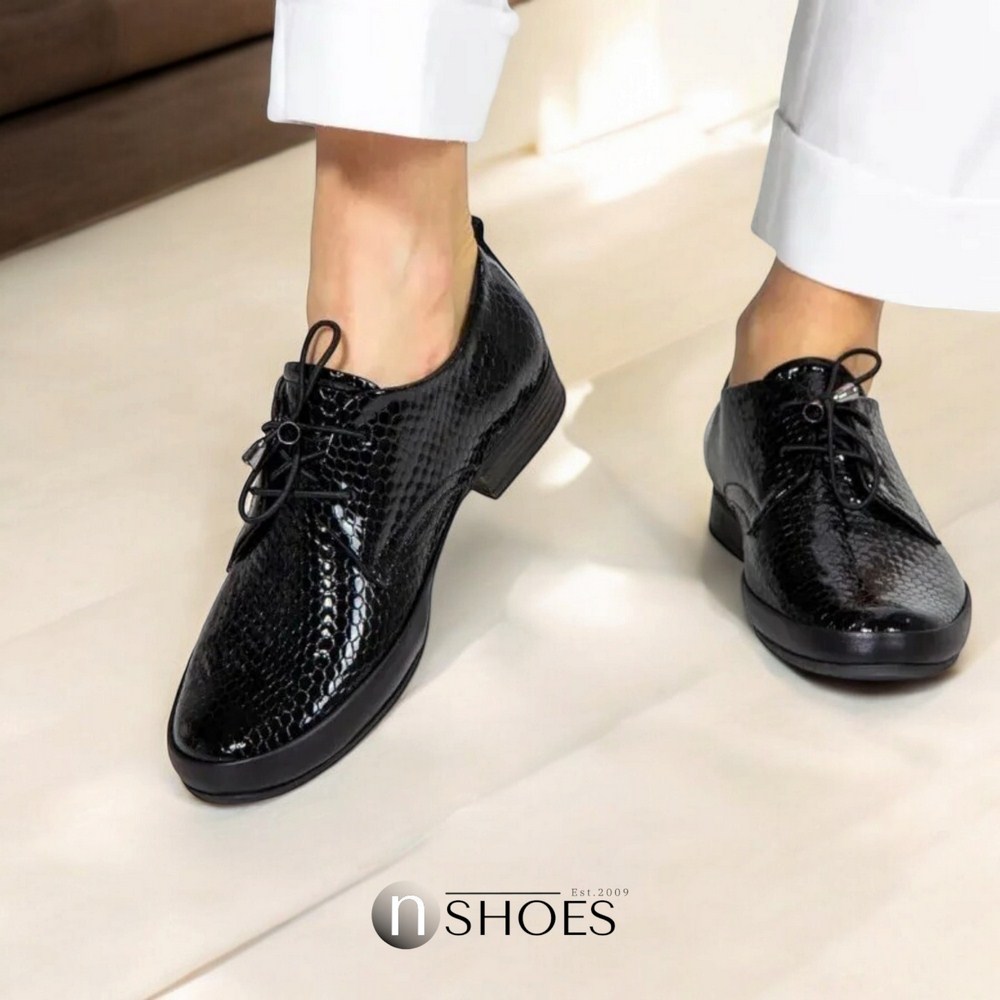 Women's black shoes Anna Lucci (Turkey) model 5071