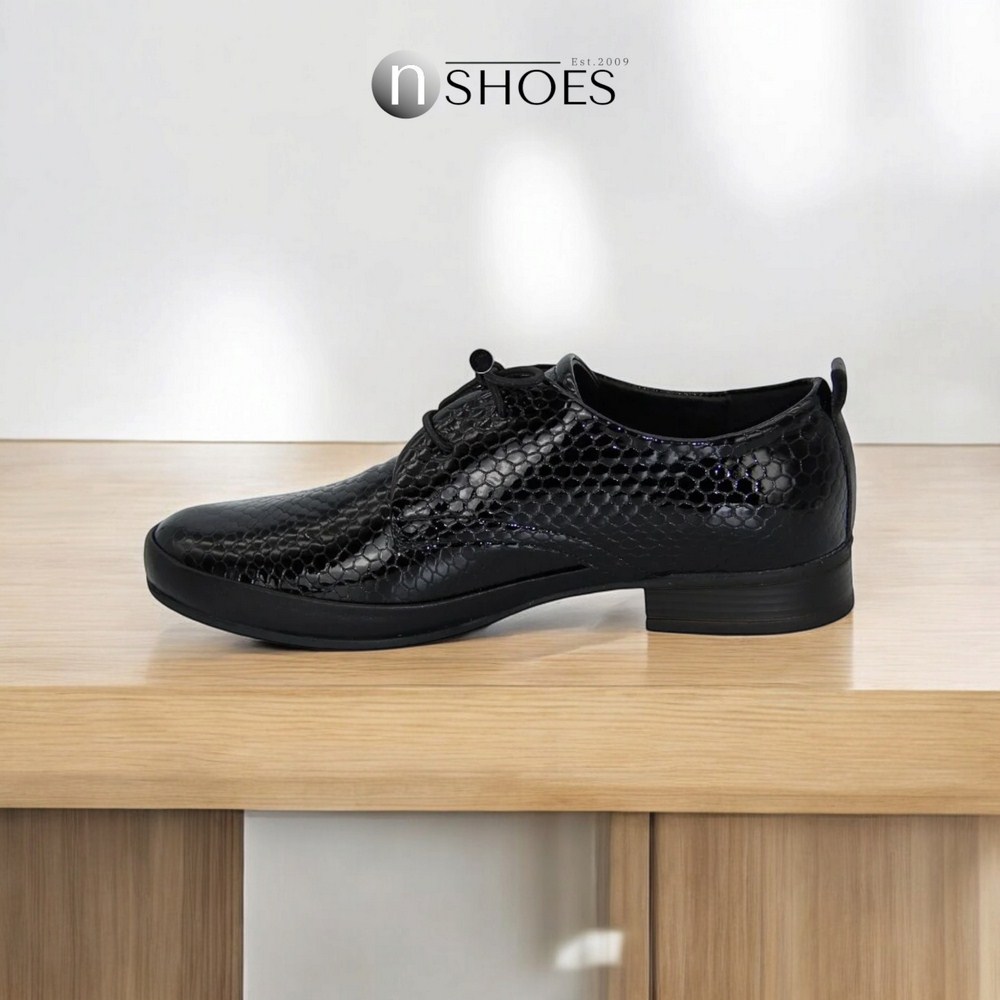 Women's black shoes Anna Lucci (Turkey) model 5071