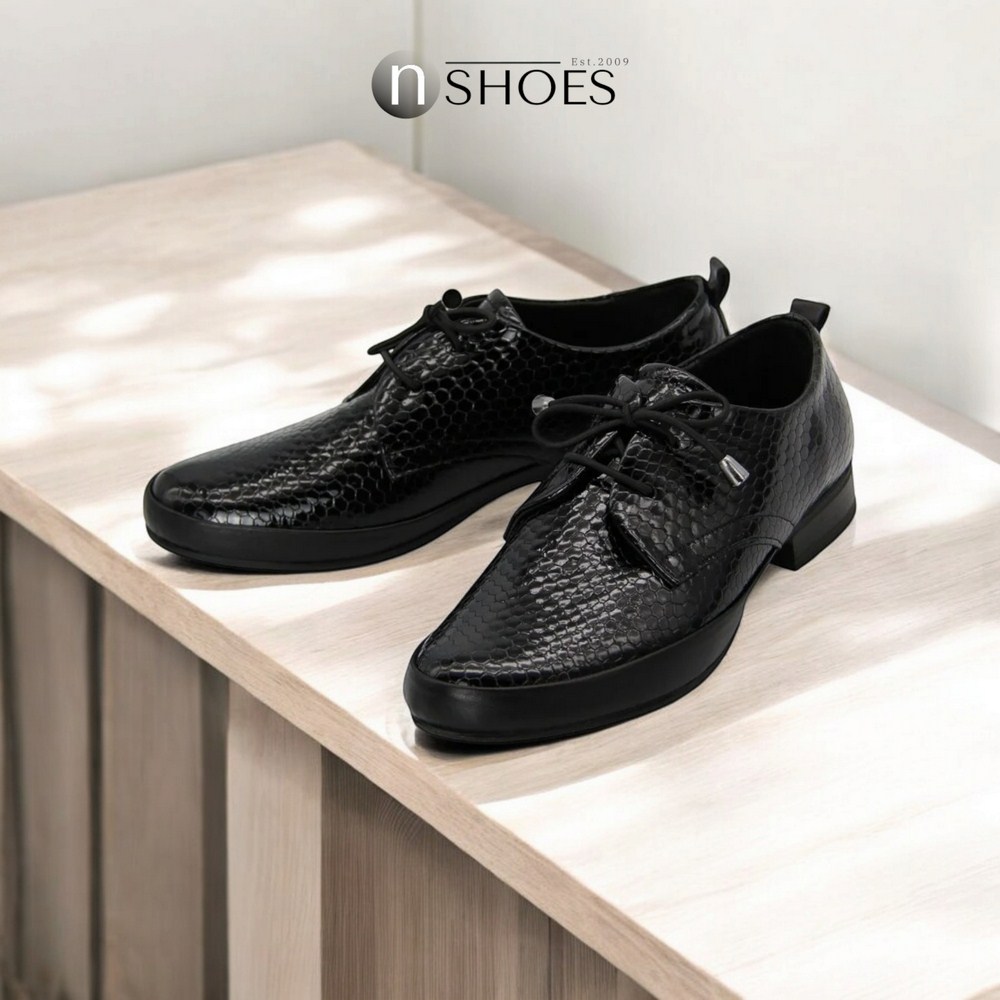 Women's black shoes Anna Lucci (Turkey) model 5071