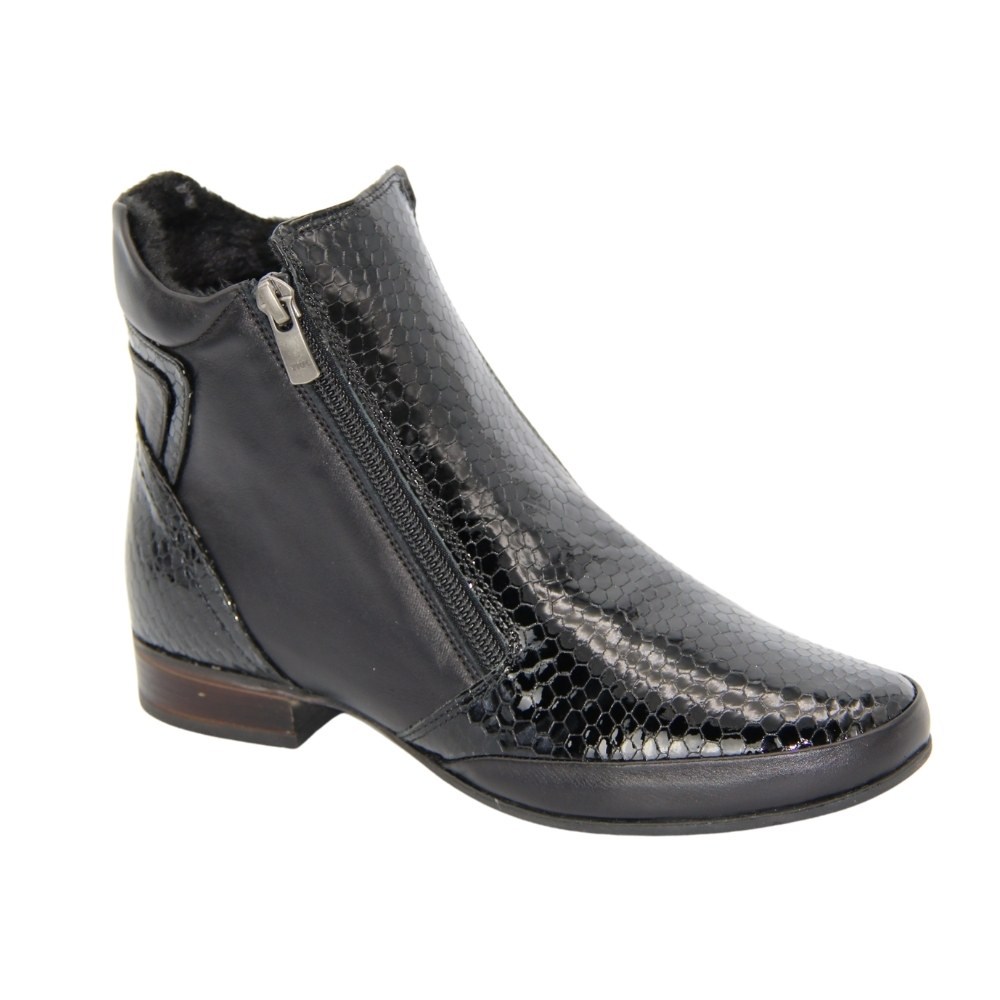 Женские черные ботинки демисезонные Anna Lucci (Турция) модель 5072