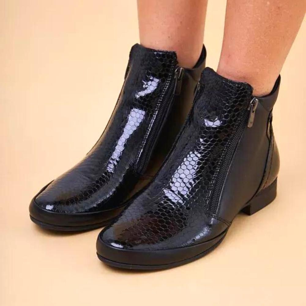 Женские черные ботинки демисезонные Anna Lucci (Турция) модель 5072