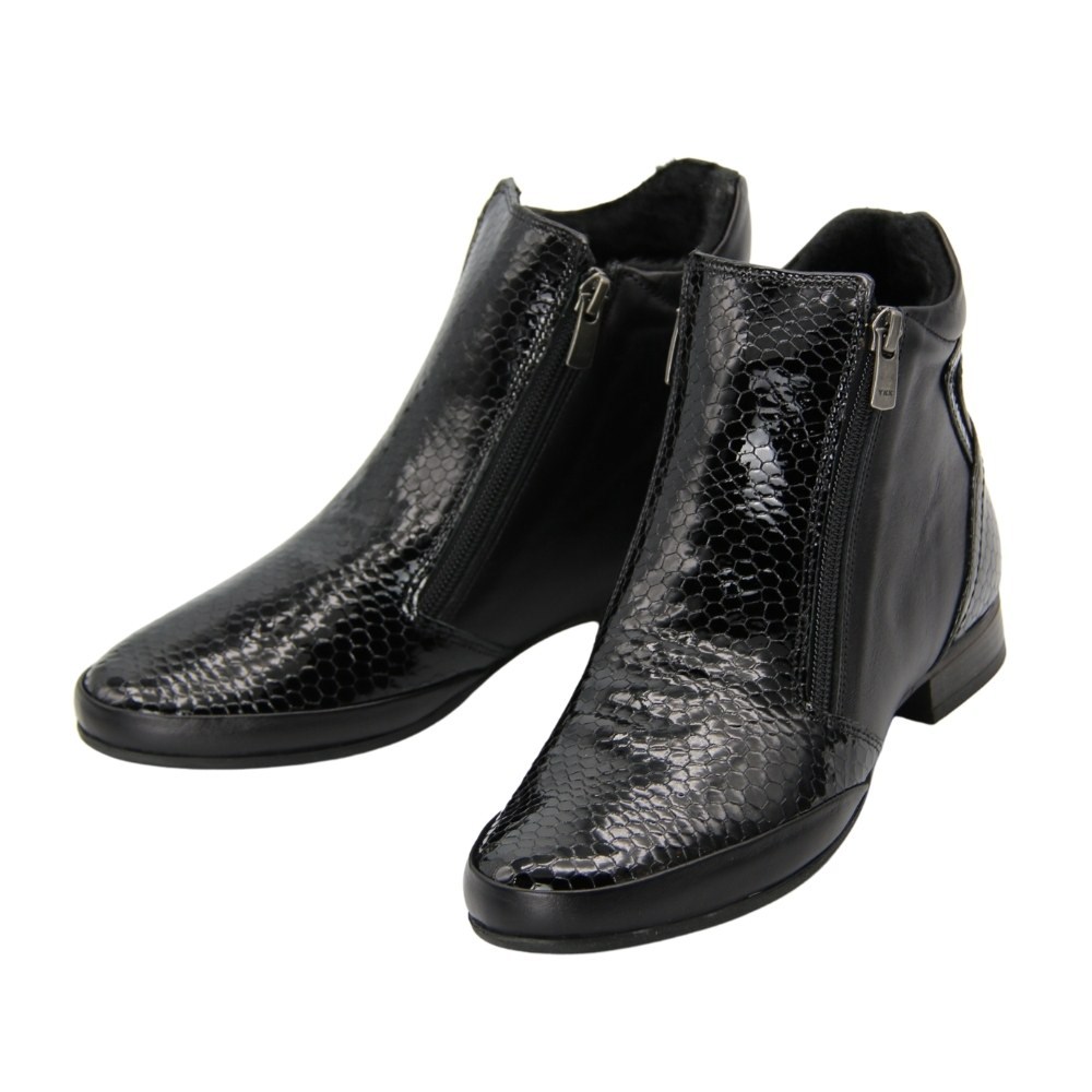 Женские черные ботинки демисезонные Anna Lucci (Турция) модель 5072