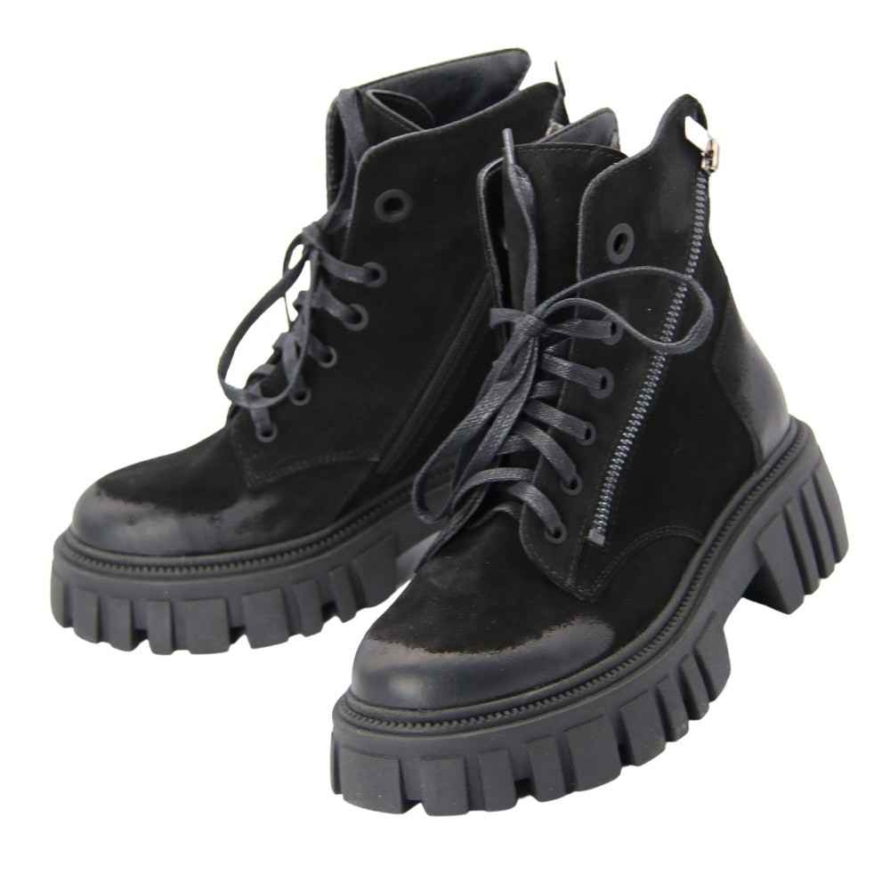 Жіночі чорні черевики демісезонні Lonza (Туреччина) модель 5074