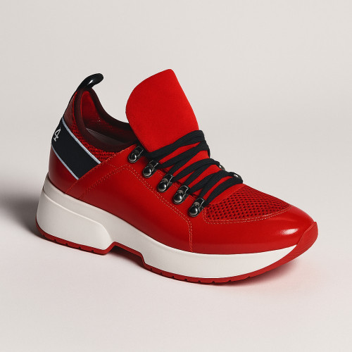 Жіночі червоні кросівки La Via Польща 0694-1 5077