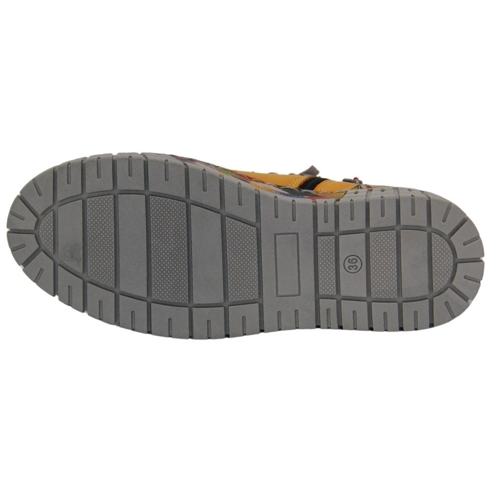 Женские желтые ботинки демисезонные Simen (Польша) модель 5078