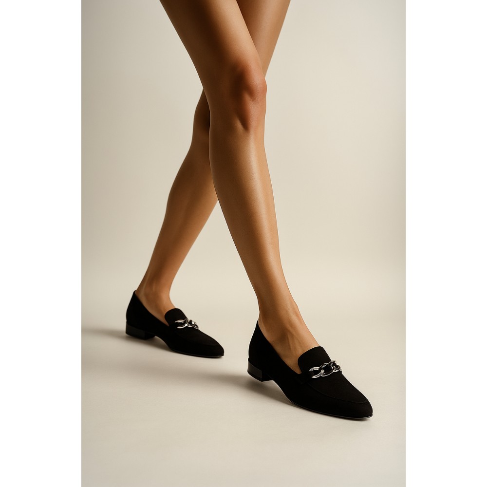Women's black shoes Bellum (Poland) model 5079