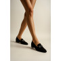 Women's black shoes Bellum (Poland) model 5079