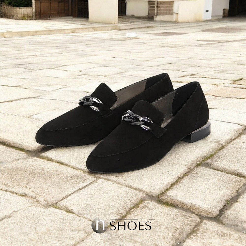 Women's black shoes Bellum (Poland) model 5079