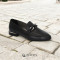 Women's black shoes Bellum Poland 1342-b-czarny-lico 5080 elegant with genuine leather from a Polish factory