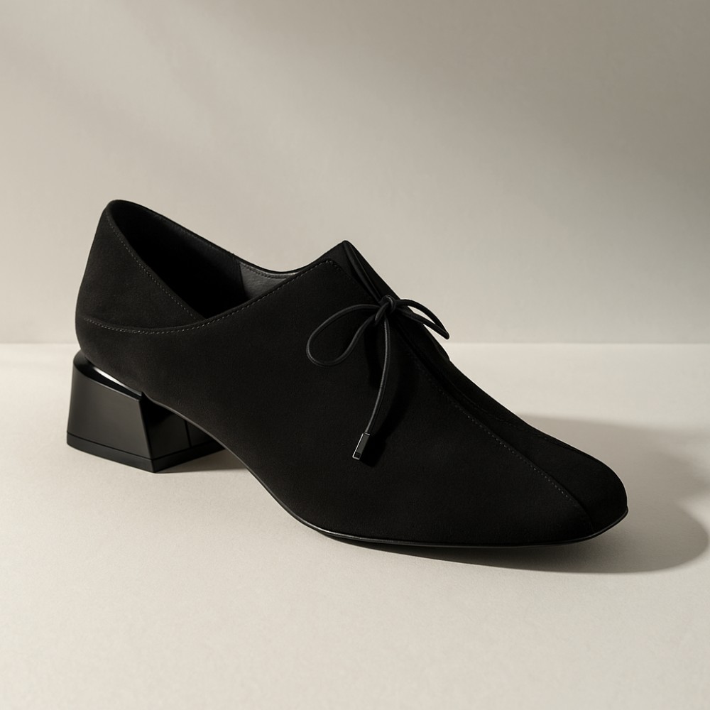 Женские черные туфли Bellum (Польша) модель 5081