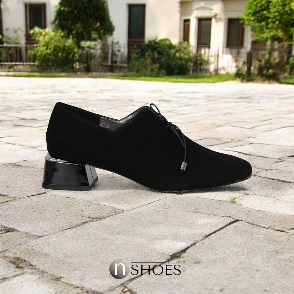 Женские черные туфли Bellum (Польша) модель 5081