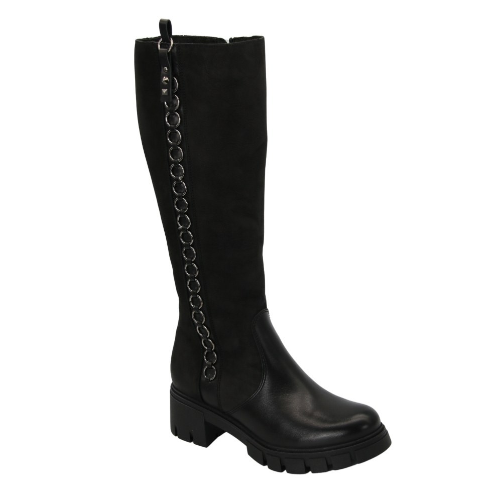 Women's black boots winter Simen (Poland) model 5084