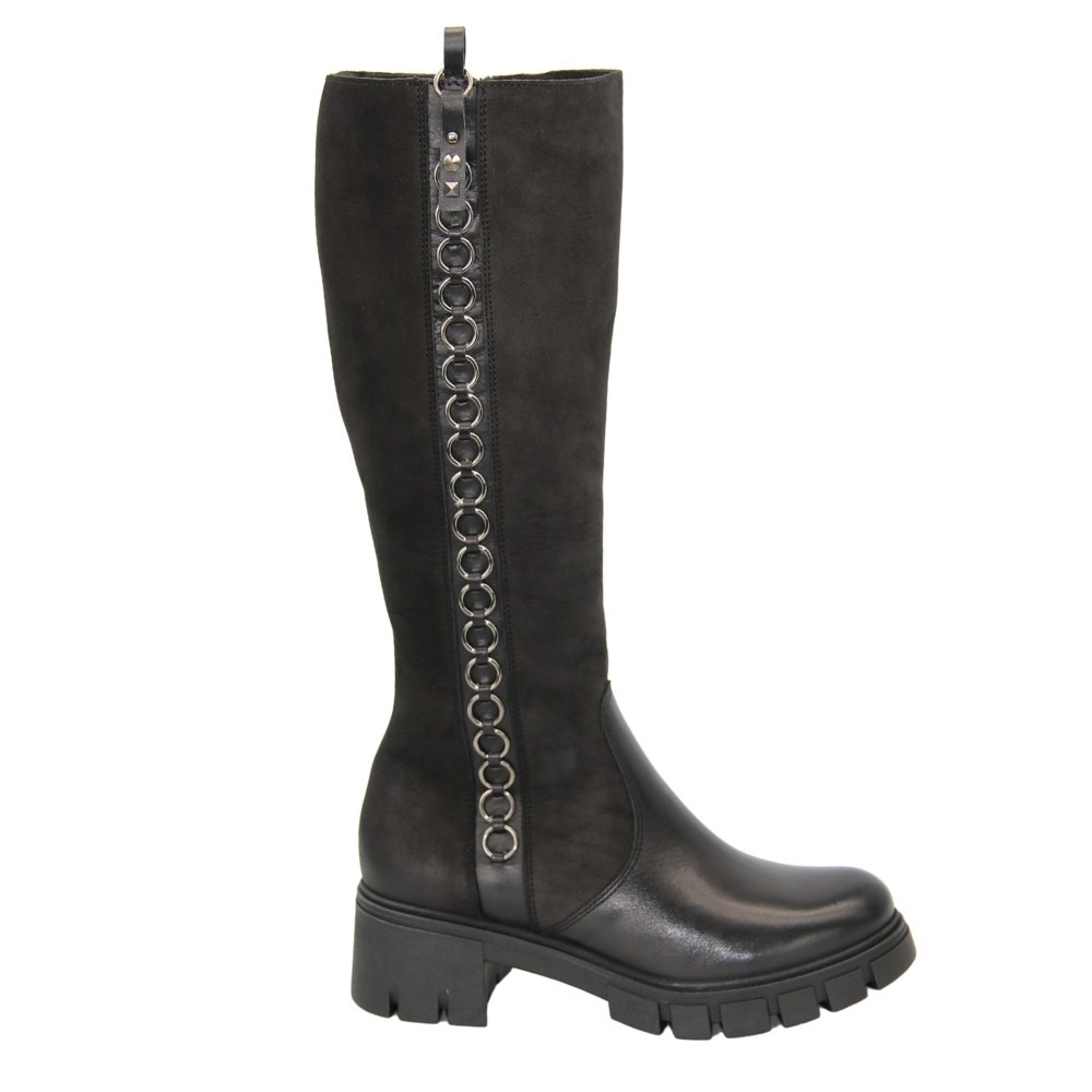 Women's black boots winter Simen (Poland) model 5084