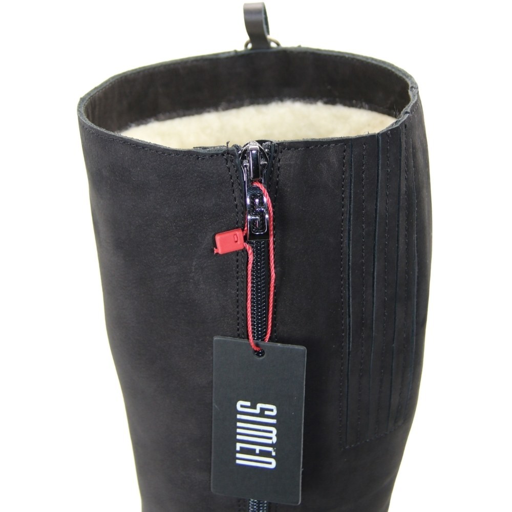 Women's black boots winter Simen (Poland) model 5084
