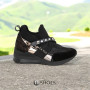 Women’s Black Sneakers La Via pn0-91013-1999-0093-13 5086 Genuine Leather