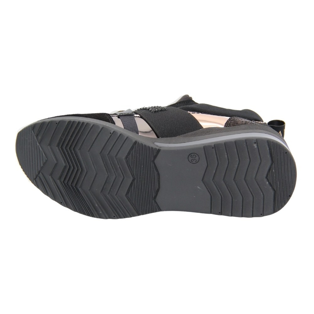 Women’s Black Sneakers La Via pn0-91013-1999-0093-13 5086 Genuine Leather