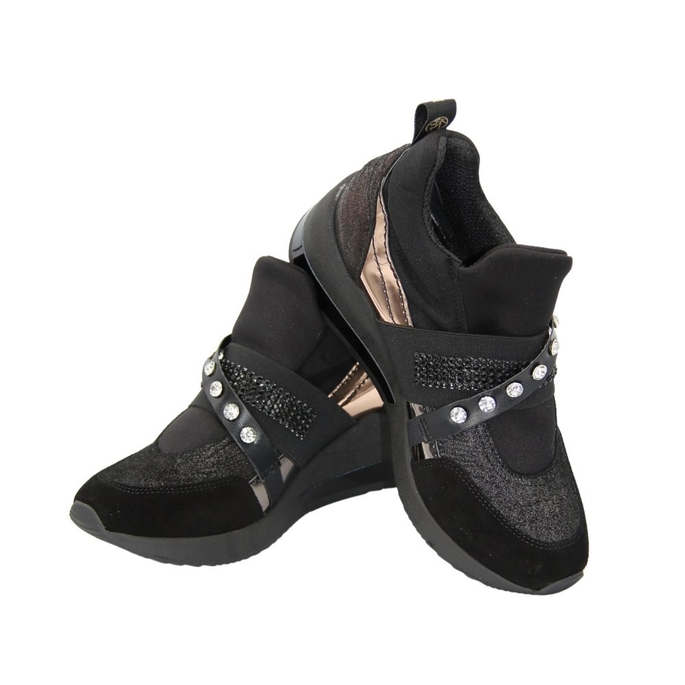 Women’s Black Sneakers La Via pn0-91013-1999-0093-13 5086 Genuine Leather