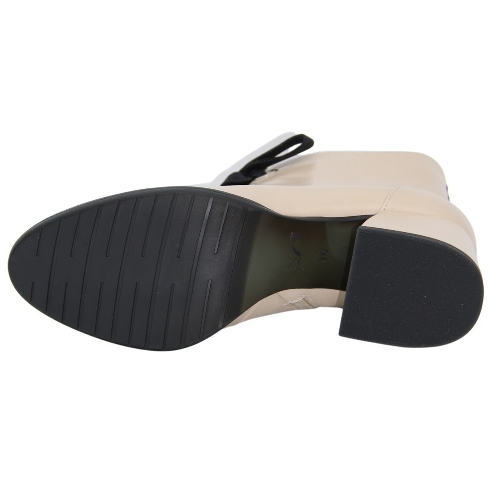 Women's beige ankle boots demi-season Best but (Poland) model 5087