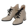 Women's beige ankle boots demi-season Best but (Poland) model 5087