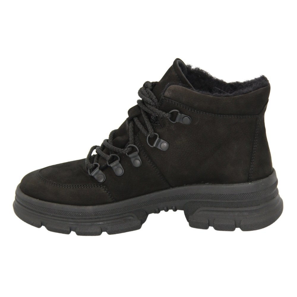 Жіночі чорні напівчеревики зимові Steizer (Польща) модель 5089