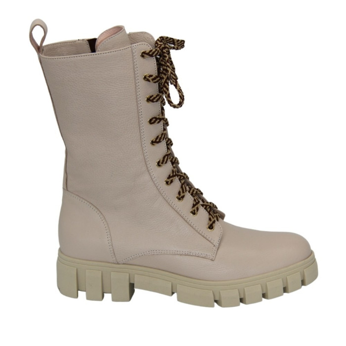 Women's beige ankle boots demi-season Best but (Poland) model 5090