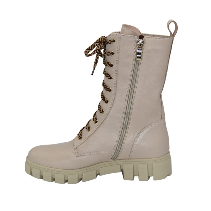 Women's beige ankle boots demi-season Best but (Poland) model 5090