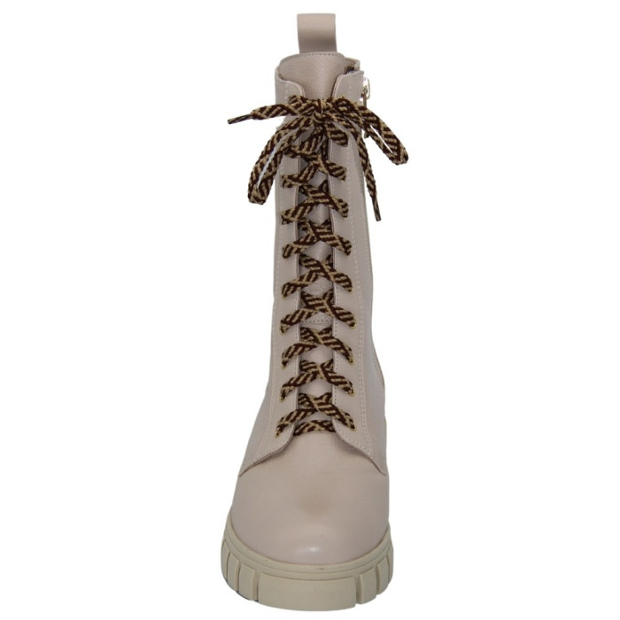 Women's beige ankle boots demi-season Best but (Poland) model 5090