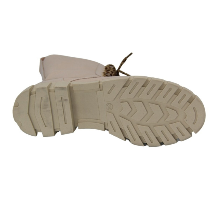 Women's beige ankle boots demi-season Best but (Poland) model 5090