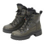 Жіночі зелені черевики зимові Simen (Польща) модель 5093
